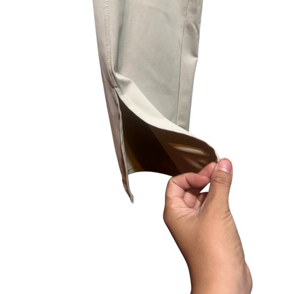 Carbon38 Kick Flare Pants Womens Small Beige High Rise Bootcut Pilates Workout - Picture 8 of 16